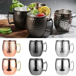 550ml 18 Ounces Hammered Copper Plated Moscow Mule Mug Beer Cup Coffee Cup Mug Copper Plated Canecas Mugs Travel Mug Kitchen 0510