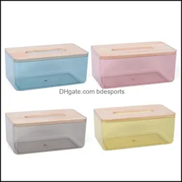 Tissue Boxes Napkins Table Decoration Accessories Kitchen Dining Bar Home Garden Household Kitchen Living Room Large Transparent Box Bedr