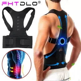 Magnetic Therapy Posture Corrector Brace Supporter Spalla Back Support Belt Menwomen Bretelle e cintura di supporto Postura della spalla 220816