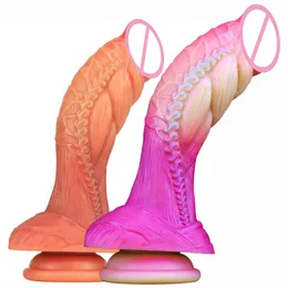 8.6 Inch Skin Feeling Realistic Dildo Huge Penis Dick with Powerful Suction Cup Strapon sexy Toys for Woman Masturbation Shop