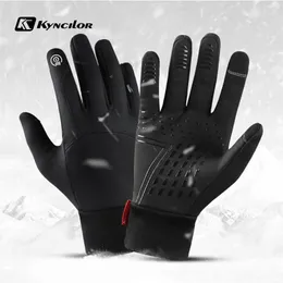 Vinter utomhussport som kör handskar varm pekskärm gym fitness full fingerhandskar för män kvinnor sporthandskar 220722