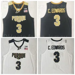 NCAA Basketball Purdue Boilermakers #3 Carsen Edwards Jerseys College Black White Team Color University Tcheflable Shirt dla fanów sportu Doskonała jakość mężczyzn Sprzedaż