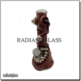 Przerażające multimeahs 12,5 cala Uniqe Halloween Glass Bongs Hookahs Big Beaker Bong z rozproszoną rurą palenia w dół