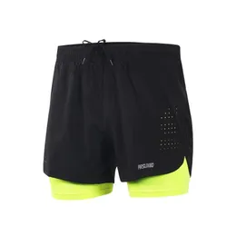 Men's Shorts Men's Running 2 In 1 With Longer Liner Quick Dry Compression Outdoor Sports Training Exercise Jogging Gym FitnessMen's