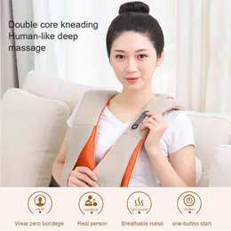 NEW U Shape Electrical Shiatsu Body Shoulder Neck Massager Tapping kneading Massage Home Best Gift HealthCare 220507