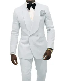 Handsome Embossing Tuxedos Groom Shawl Lapel Men Suits Mens Wedding Tuxedo Costumes De Pour Hommes (Jacket+Pants+Tie) Y582