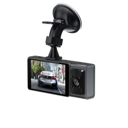 Najnowszy 3,0-calowy 1080p 3 obiektyw Full HD Car DVR kamera 170 stopni samochodu samochodowego Kamery G-czujnik Auto Car Carę S4