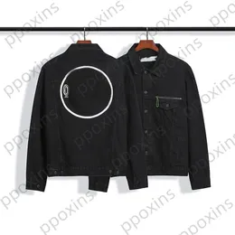 패션 디자이너 남성 재킷 고품질 올바른 버전 22SS 기본 레터 워시 사용 된 데님 코트 배치 남성 겨울 자켓 남자 윈드 브레이커
