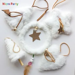 Nicro 5 PCSSet 5 Färger Plush Christmas Party Decoration Doll Tree Pendant Lovely Diy Home Decor #CHR70 Y201020