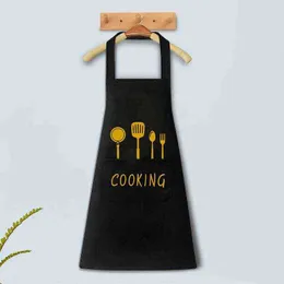 PVC Cartoon Cooking Apron Waterproof And Oil Proof Thickened Sling Kitchen Cafe Y220426