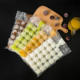 Wholesale Bar Products Disposable Ice Cube Bags ,Stackable Easy Release Mold Trays, Self-Seal Freezing Maker,Cold Pack Cooler Bag for Cocktail Food Wine SN3688
