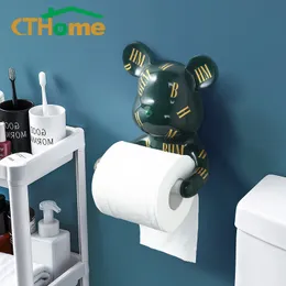 WC doku kutusu hayvan heykel zanaat yaratıcı tuvalet rulosu banyo kağıt peçeteleri tuvalet tutucu masa oturma restoranı asılı 220624