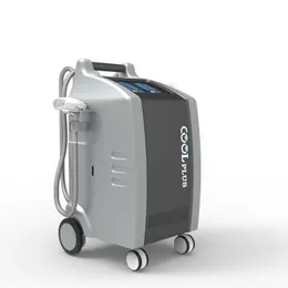 Bärbar smalutrustning Cryolipolysis Freeze Fat Machine kombineras med värme- och cooll -teknik och 2 handtag kan fungera samtidigt