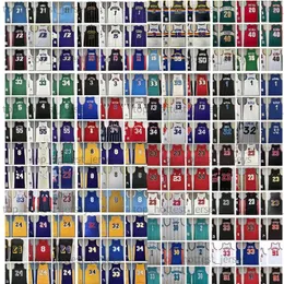 ヴィンテージマイケルレトロバスケットボールジャージNash Johnson Iverson Pippen Stockton Rodman Garnett McGrady Anthony Malone Mutombo Bibby Payton Curry Retro Jersey