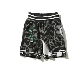 Męskie krótkie spodnie swobodny kamuflaż do drukowania literów z luźnymi pętlami i hip-hopowymi małpami Short's Top Mens Domens Designers Fitness Shorts