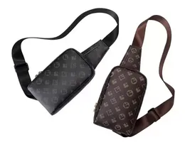 Sling Bag Erkekler Crossbody Erkekler Sıradan Sportif Omuz Çantaları Erkek Göğüs Paket Çanta Lüks Messenger Moda El Çantası Gerçek Taiga Deri Tuval 002