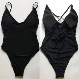 Female Thong Padded Sexy Swimsuit Solid Swimwear Women Adjustable straps Bathing Suit Bodysuit Backless Beach monokini 220505