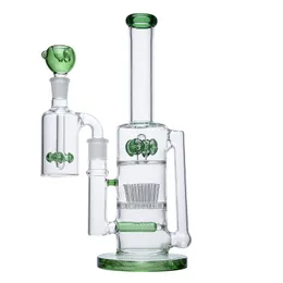 Bong in vetro Perc in linea Narghilè Fungo Croce Percolatore Tubi dell'acqua Sprinkler 18mm Bong con giunto femmina Olio Dab Rig con ciotola Raccoglicenere