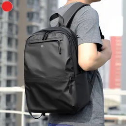 LL Sırt Çantaları Sırt Çantaları Laptop Çantası Seyahat Açık PU Spor Çantası Genç Okul Siyah Gri