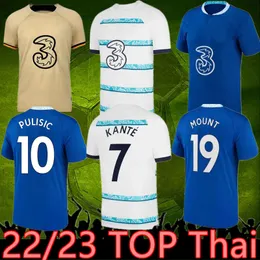 S-4XL 22 23 CFC Fotbollströja PULISIC MOUNT HAVERZ STERLING JORGINHO 2022 2023 fotbollströja dam herr uniform KOULIBALY KANTE Mendy T. SILVA CUCURELLA