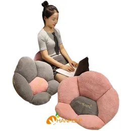 Cm Fuzzy Flower Seat Cushion Pp Cotton Filled Plant Decor Winter Warm Plush Sofa For Bed Chair Kids J220704