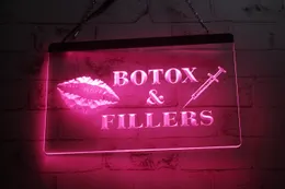 LD5497 Lips Strzykawka Botox Fillers 3D Grawerowanie LED Light Sign Hurt Detal