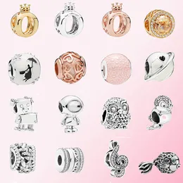 925 Silber Charms Planet der Liebe Fee Engel Fisch Perlen passen Pandora Armband Schmuck DIY