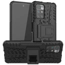 Custodie antiurto resistenti all'armatura per Xiaomi Redmi 10 9T 9 9A 9C Note 10 Pro Poco x3 GT F3 M3 Pro K40 Supporto per giochi Cover posteriore