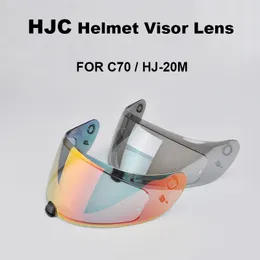 Motorcykelhjälmar C70 Hjälm Visir Lins Helansiktstillbehör Capacete HJC HJ-20M Anti-UV Cascos Para Moto Shield LensMotorcykel