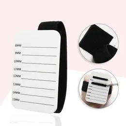 Falska ögonfransar Fake Eyelash Tray Strip Stand Holder With Belt Extensions Hand Plate Eye Lash ympning Palett Tool 7-14mm/8-15mmfalse