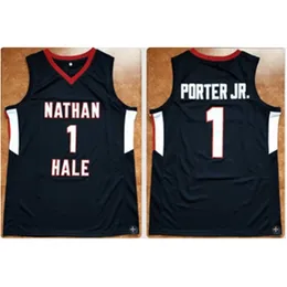 XFLSP 1 Michael Porter Jr Podpisany gra użyła koszulka koszykówki Tolton Boski, White lub Custom Any Player dla dowolnej nazwy haftowych men koszul