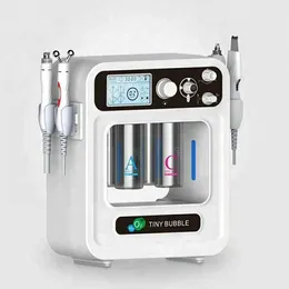 aqua hydrogen oxygen jet facial machine 4 in 1 blackhead removal device pore cleaner skincare machine small bubble RF radio