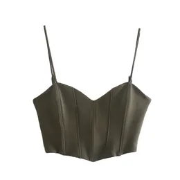 Trafik Korsett Topp Kvinnor Beskuren Tank S Sexig Camis Backless Kvinna Fashion Sweetheart Neck Ärmlös Straps Kvinna 220318