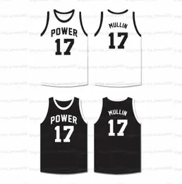Custom Chris Mullin #17 High School Basketball Jersey All Ed White Black Any Name Number