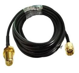Other Lighting Accessories RP-SMA Female Pin Nut Bulkhead To Male LMR195 RF Cable Connector Adapter 50ohm 50CM 1/2/3/5/10/15/20/25/30mOther