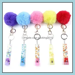 Diğer Ev Bahçesi Partisi Malzemeleri Kredi Banka Tasarımcıları Kart Grabber Keychain Kartları Klip Kapatıcılar Uzun tırnak Keycha DHD6N