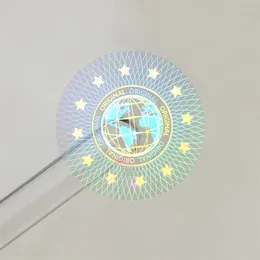 Original Holographic Stickers Tamper Proof Security LabelVoid Transparent Warranty Sticker Customized 20x20mm 2000pcs 220607