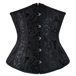 Bustiers Corsets مشد القوطية نساء مثير underbust الخصر المدرب المشكل الزفاف بالإضافة إلى الحجم corpete corsele