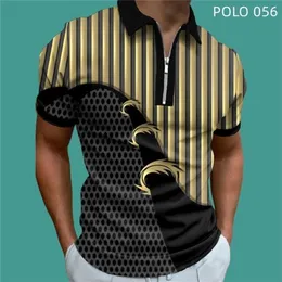 Sommer männer Kurzarm Zipper Polos Herren Kleidung Europäischen Stil Komfortable Atmungsaktive Herren Street Wear Tops 220623