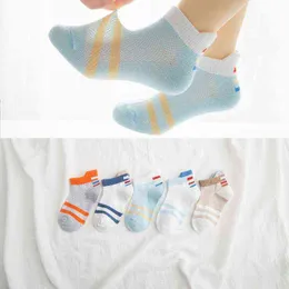 CouplesParty Baby Socks Summer Cotton Striped Sports Style Kids Socks Girls Mesh Cute Newborn Boys Toddler Socks Baby J220621