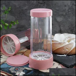 Baking Pastry Tools Bakeware Kitchen Dining Bar Home Garden Handheld Mesh Rotate Flour Sieve Sifter Mecha Dhfoq