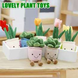 Oggetti decorativi Figurine Tulipano realisticoPiante succulente Peluche ripiene Decorazioni Giocattoli Morbida libreria Bambola Fiori in vaso creativi