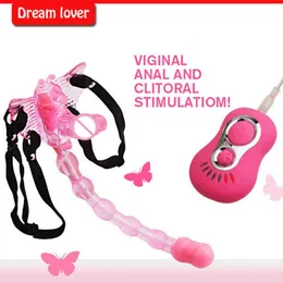 NXY Vibrators Juguetes Sexuales de Mariposa Para Mujeres Vibrador Control Remoto correa 7 Velocidas Consolador CLToris Productos 0408