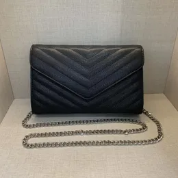 Bags Evening Designers Leather women WOC shoulder bags crossbody Luxury ENVELOPE handbags clutch purses ladies wallets tote Gold Silver Black Chain Bag