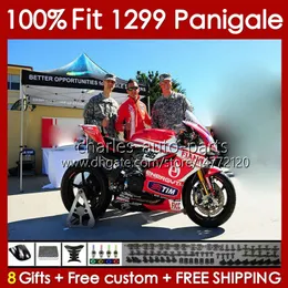 OEM-Verkleidungsset für DUCATI Panigale 959R 1299R 1299S 959 1299 S R 2015 2016 2017 2018 Karosserie 140Nr. 73 959-1299 15-18 959S 15 16 17 18 Spritzgussform Karosserie rot glänzend