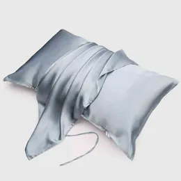 منشفة وسادة حريرية 19 ملم 100 ٪ Mulberry 4 أحزمة Suzhou Pillowcase التطريز البسيط