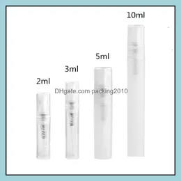 새로운 2ml l 5ml 10ml 병당 플라스틱 빈 식 refilable spray small par atomizer 샘플 바이알 배달 2021 포장 병 사무실 SC