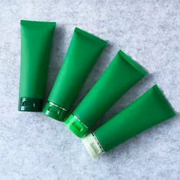 30PCS 100G香水ボトル空の緑のチューブボトル、ソフトチューブ化粧品パッケージハンドローションクリームペットボトル
