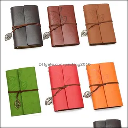 NOTAS NOTAS DE NOTAS DE ESCOLAS DE ESCOLAS DE ESCOLAS Business Industrial Recilabilable Leather Travel Notebook Planejador Vintage Loose Leaf com