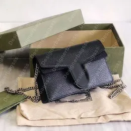 Przesuwane łańcuchowe torby na ramię designer mini torby dżins WOC Dicky0750 Specjalne płótno portfel crossbody na łańcuchu vintage torebka skórzana